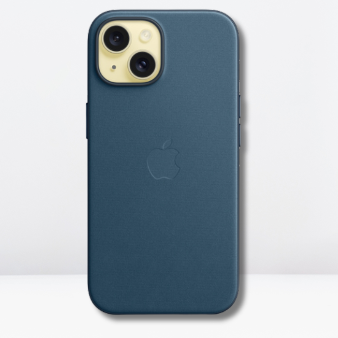 High-Quality Fine Woven Case with IC MagSafe for iPhone 15 Series (PACIFIC BLUE)